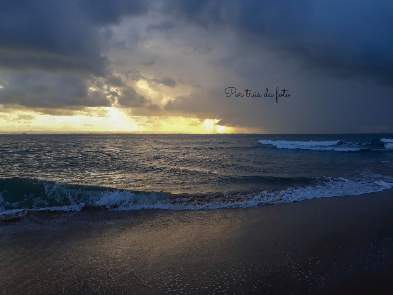 pôr do sol ponta do muta